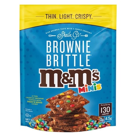 Sheila G Sheila Gs M and M's Minis Brownie Brittle 4 oz Bagged, PK12 SG1286